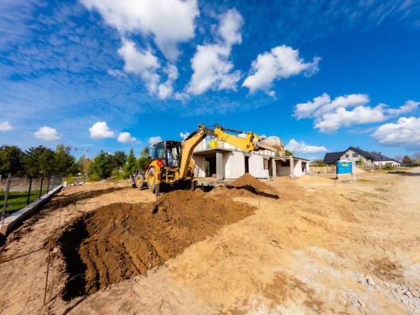Terrassement et préparation de terrain pour construction de maison individuelle