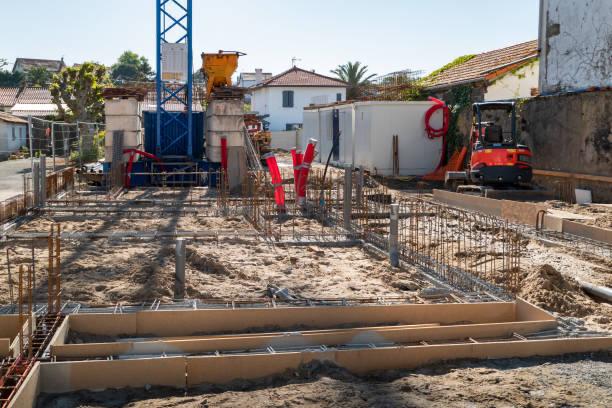 Ferraillage et fondations pour une nouvelle villa